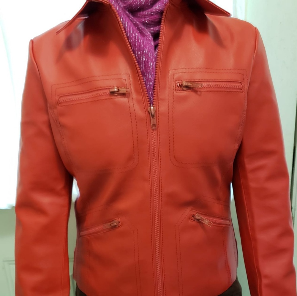 Once Upon a time Emma Swan Red Leather Jacket